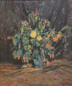 Interior con flores, Cesáreo Bernaldo de Quirós