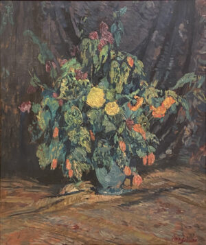 Interior con flores, Cesáreo Bernaldo de Quirós