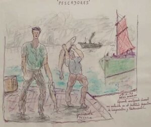 Pescadores, Benito Quinquela Martín
