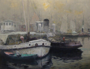 Riachuelo gris, Oscar Vaz
