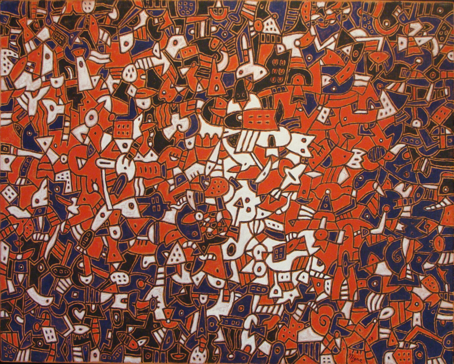 tierras errantes acrilico sobre tela 80x100cm