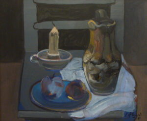 “Mesa en el interior del taller” Carlos Alonso 