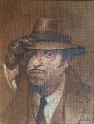 El señor de sombrero y guantes  Carlos Alonso