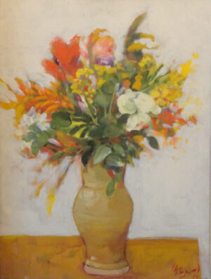 Jarrón con flores Carlos Alonso 