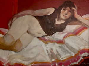 Mujer recostada Carlos Alonso