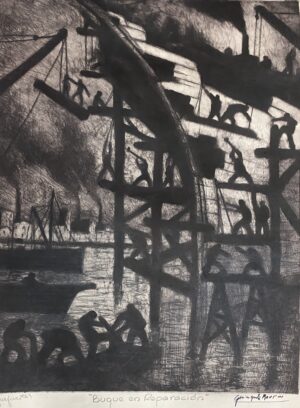 Benito Quinquela Martin  - “Buque en reparación”