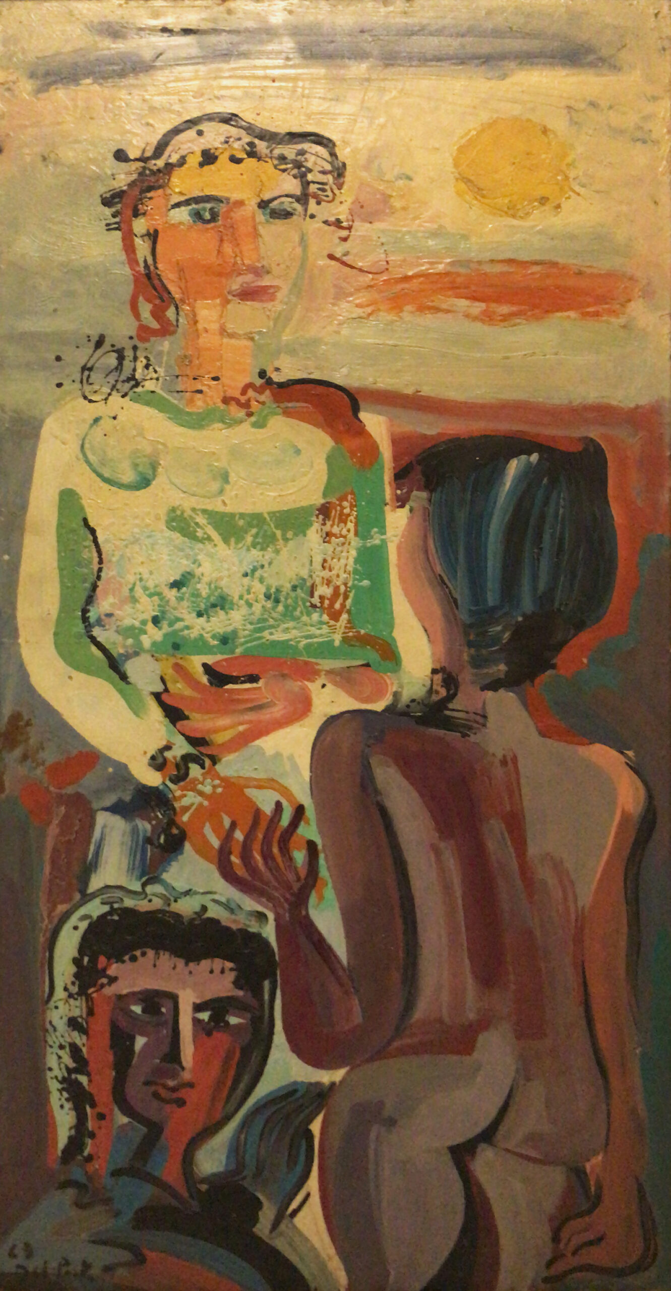 Juan Del Prete - Amanecer con figuras