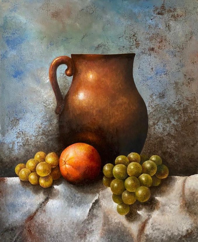 Carlos Keipert  “Vasija con frutas”